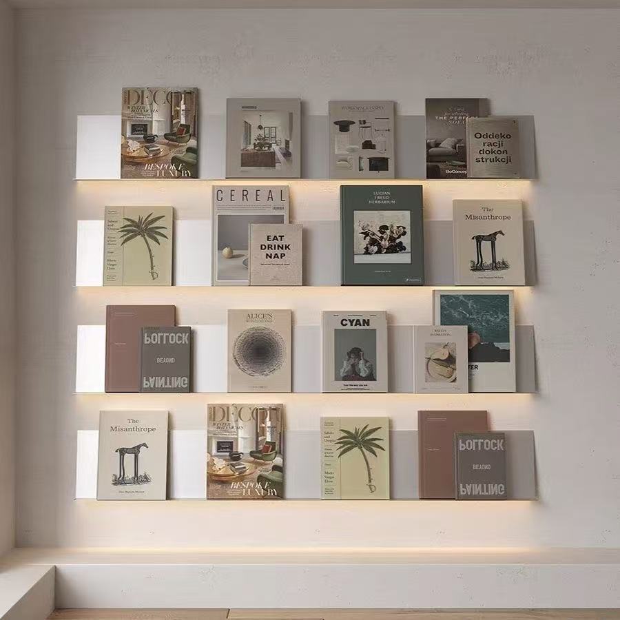 Sustainable Living Eco Friendly - Edelstahl Schwebende Wandregale Wohnzimmer Aufbewahrung Organisationsregal