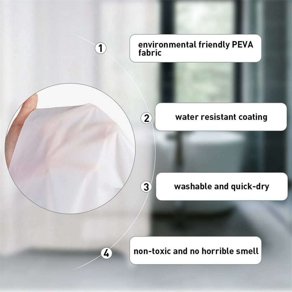 Wasserdichter Dusch vorhang Pe – Sustainable Living Eco Friendly Bewertung und Preis