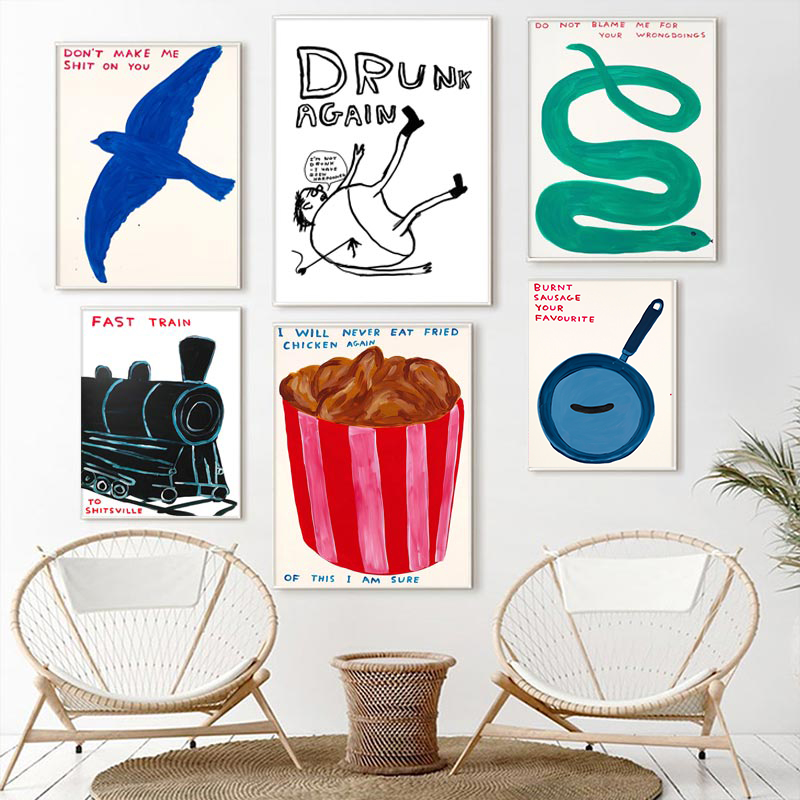 David Shrigley Poster, humorvo – Sustainable Living Eco Friendly Bewertung und Preis